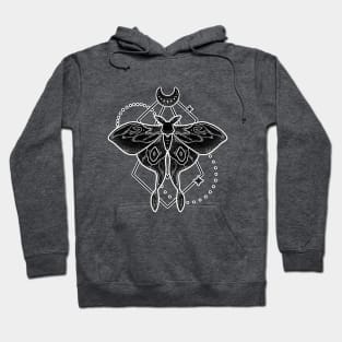 Night moth lineart Hoodie